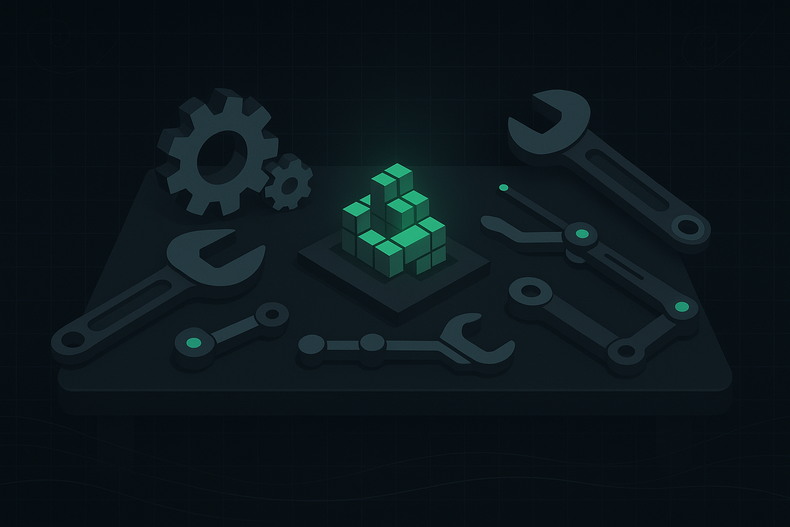 A maze with gears blocking paths, illustrating over-engineering challenges.